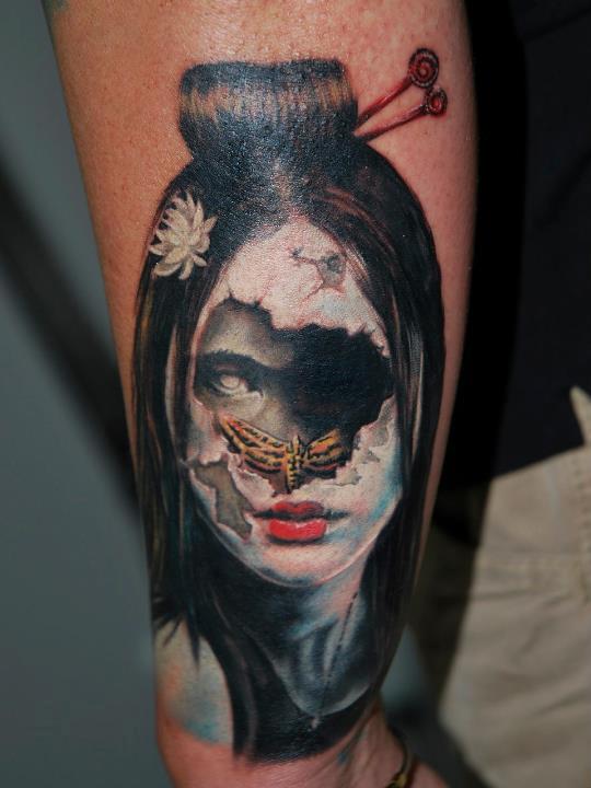 Necro geisha by Michele Pitacco TattooNOW